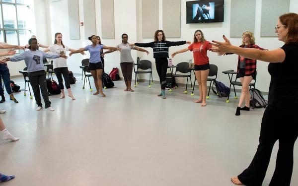 Ohio State dance class